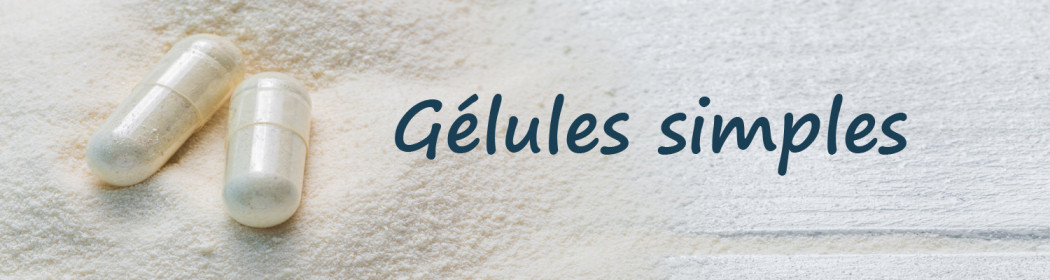 Gélules plantes simples